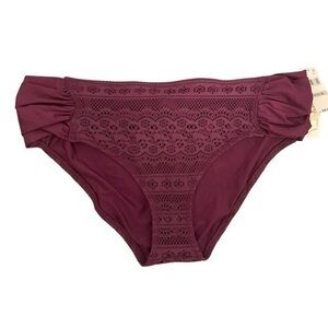BECCA ETC Merlot Crochetโ Plus Size Hipster Bottom